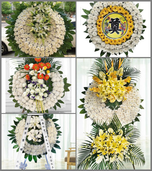 湖北孝感市应城市陈河镇机房村花圈速递